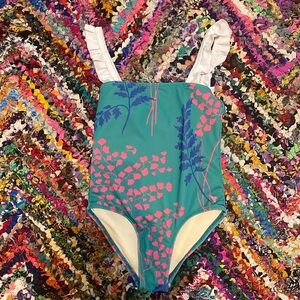 Pink chicken swimsuit